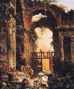 ROBERT, Hubert Roman Ruins oil painting artist